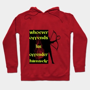 whoever offends has offender himself Hoodie